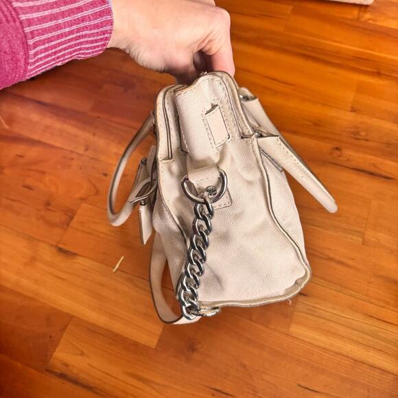 Michael Kors Hamilton Purse bag Cream vanilla ivory pebbles leather - Picture 7 of 10